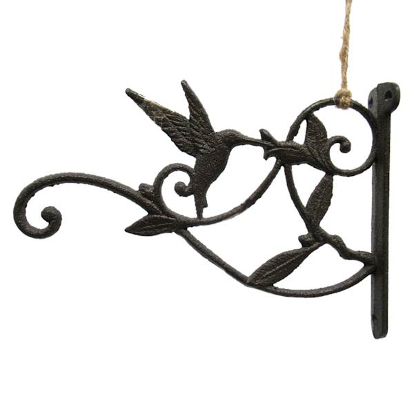 Rustic Hummingbird Metal Outdoor Wall Decor, 10x7