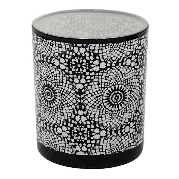 Glass Candle Holder, 4"