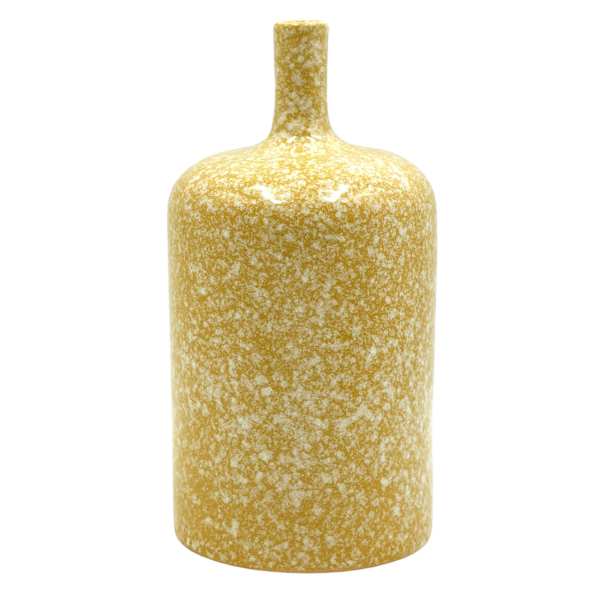 Tracey Boyd Yellow Ceramic Vase, 9"