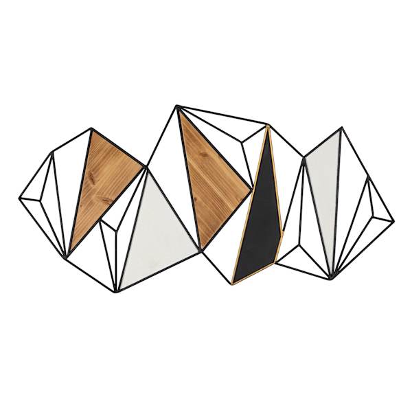 Crosby St. Metal Abstract Geo Wall Decor, 39x20