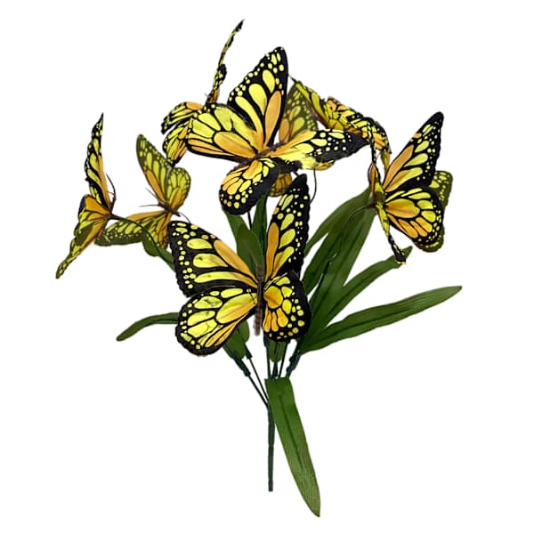 Yellow Butterfly Spray, 18"