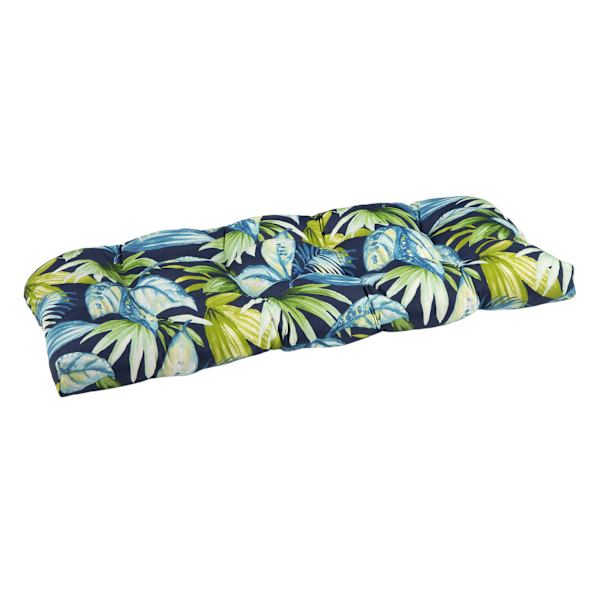 Seneca Navy Blue Outdoor Wicker Settee Cushion