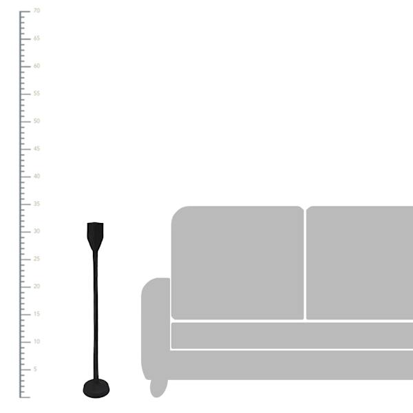 Black Metal Candle Holder, 32"