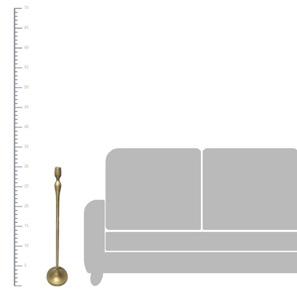 Gold Taper Candle Holder, 30"