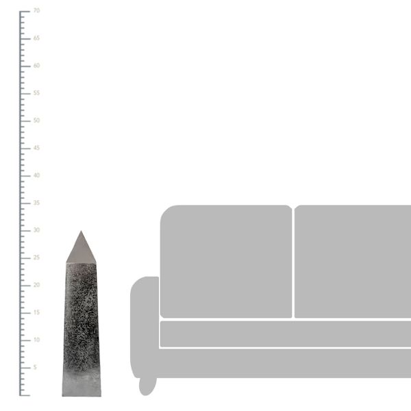 Metallic Obelisk Decor, 29"