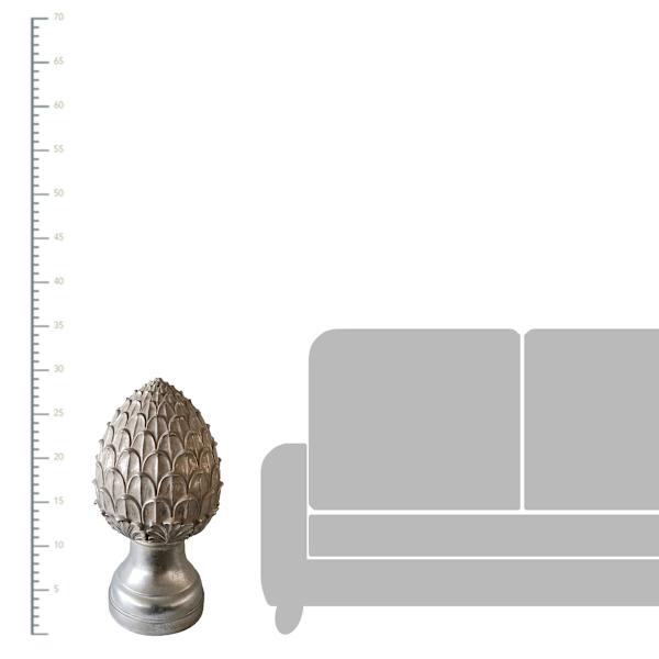 Metallic Artichoke Decor, 29"