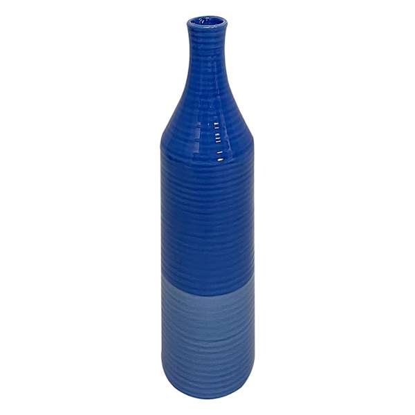 Tracey Boyd Blue Ceramic Vase, 12"