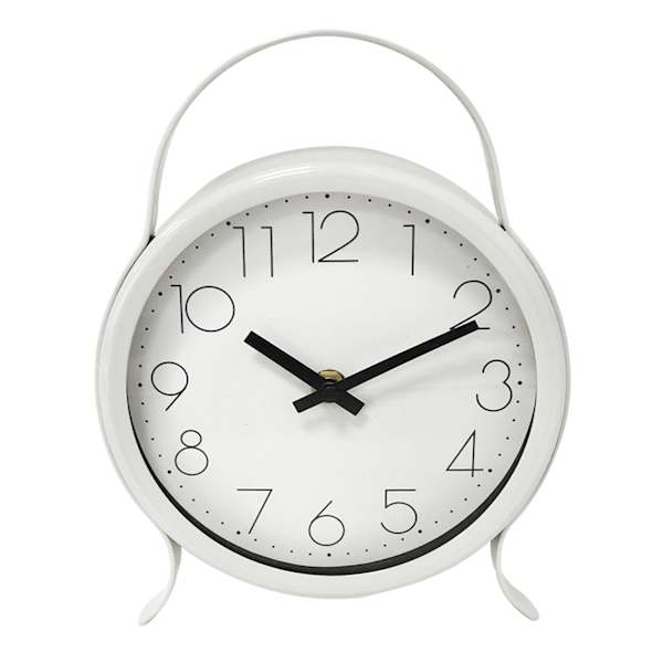 Ty Pennington Metal Round Table Clock, 6.5x8.7