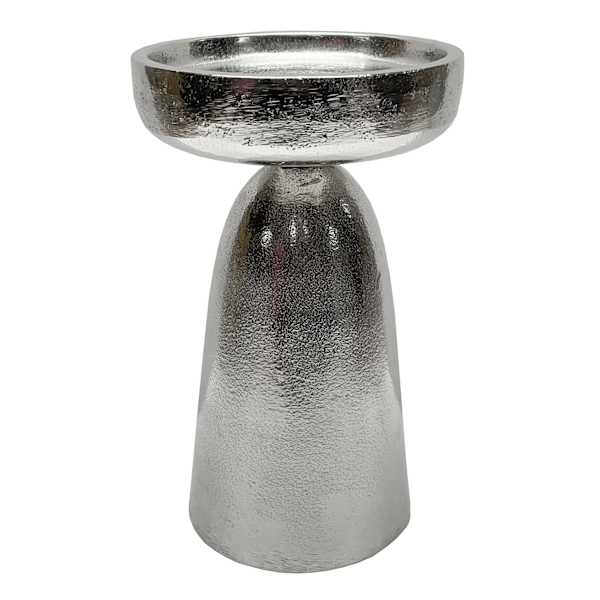 Ty Pennington Silver Metal Candle Holder, 7"