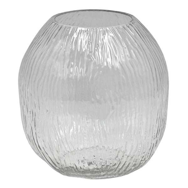 Ty Pennington Clear Glass Vase, 6"