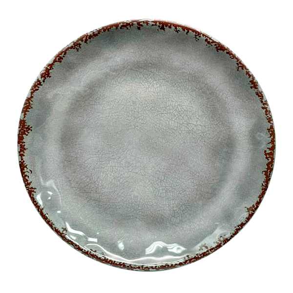 Honeybloom Grey Melamine Salad Plate, 9"