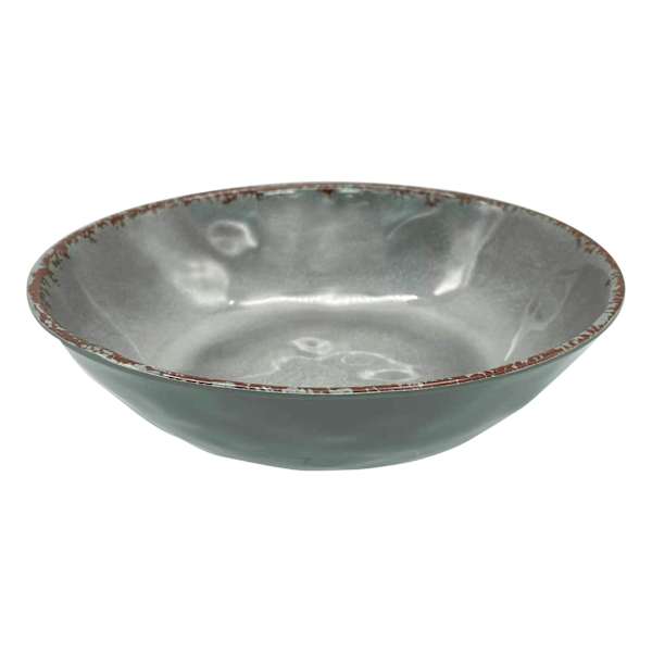Honeybloom Grey Melamine Bowl, 8"