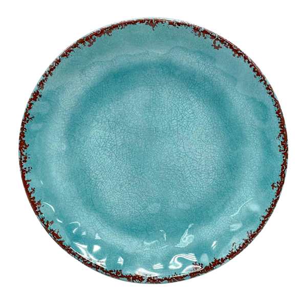 Honeybloom Bright Blue Melamine Salad Plate, 9"