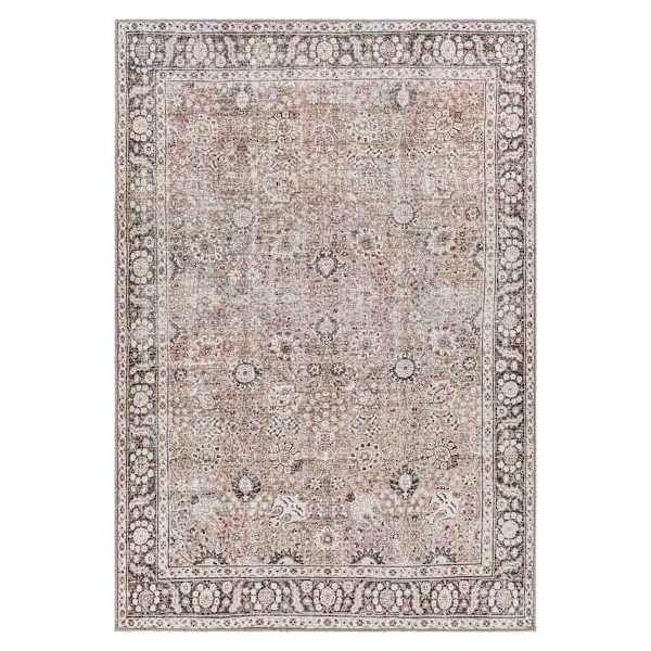 (B784) Providence Colin Multi Floral Washable Area Rug, 5x7