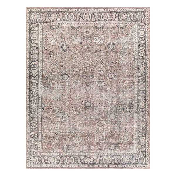(B784) Providence Colin Multi Floral Washable Area Rug, 8x10