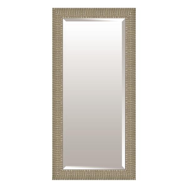 Champagne & Silver Wood Leaner Mirror, 32x68