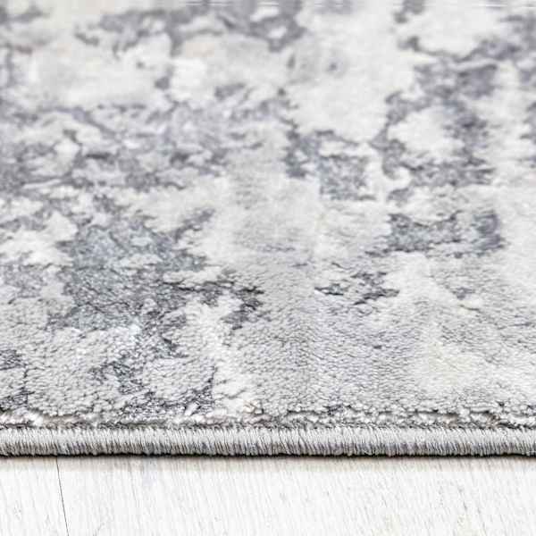 B717) Laila Ali Verona Grey Woven Area Rug, 8x10