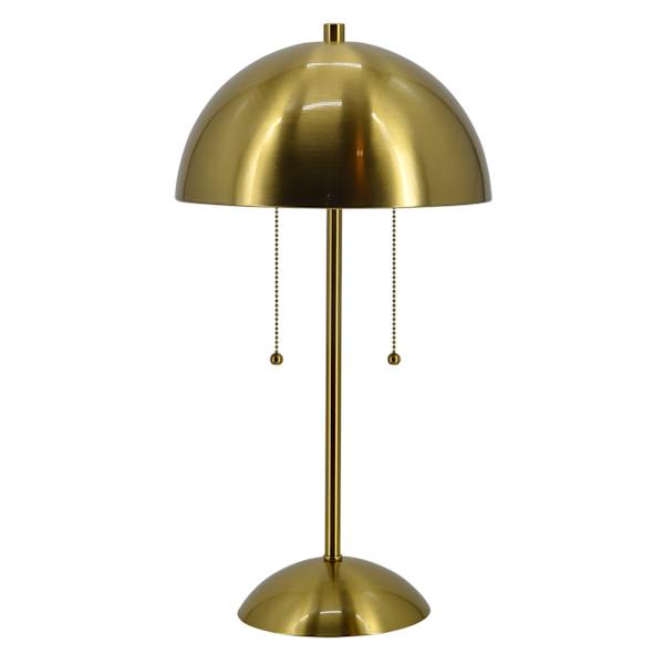 Tracey Boyd Gold Dome Small Table Lamp with Shade, 21"