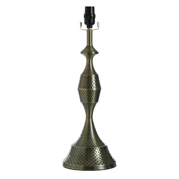 Gold Brushed Spindle Table Lamp Base, 20"