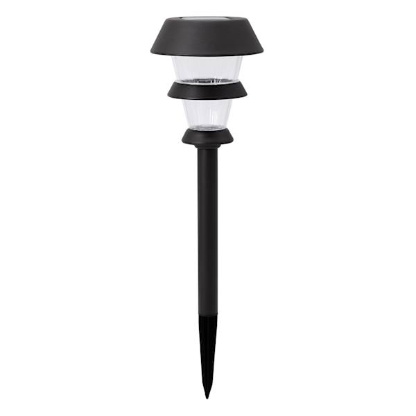 3-Lumens LED Solar 3-Tier Pathway Light, Brown