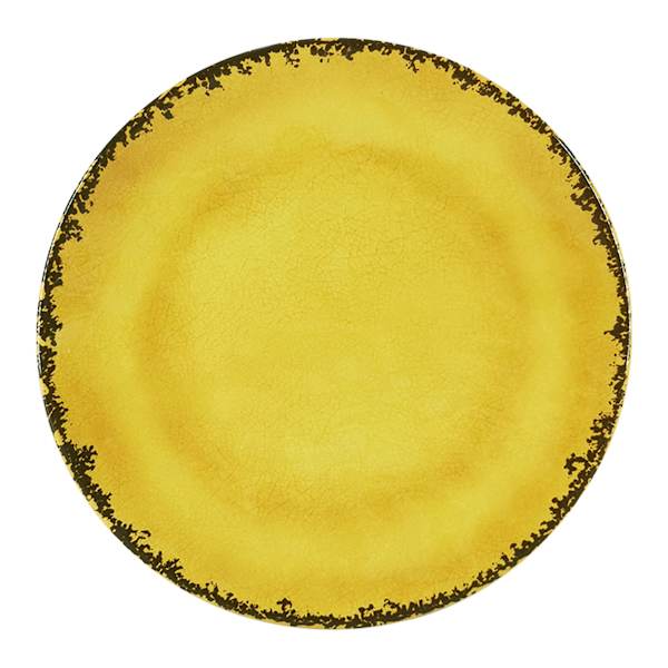Honeybloom Yellow Melamine Salad Plate, 9"