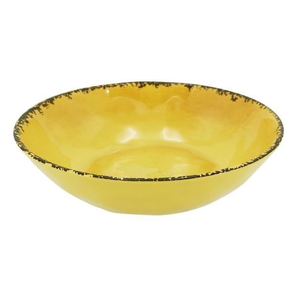 Honeybloom Yellow Melamine Bowl, 8"