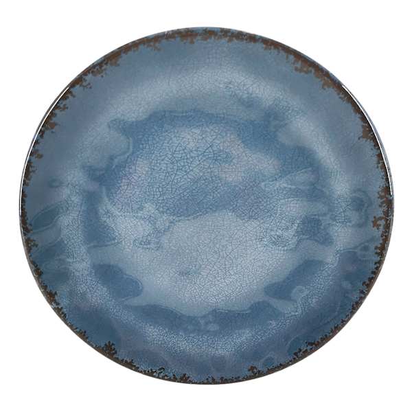 Honeybloom Dusty Blue Melamine Dinner Plate, 11"