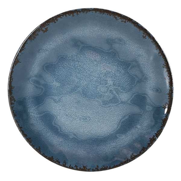 Honeybloom Dusty Blue Melamine Salad Plate, 9"