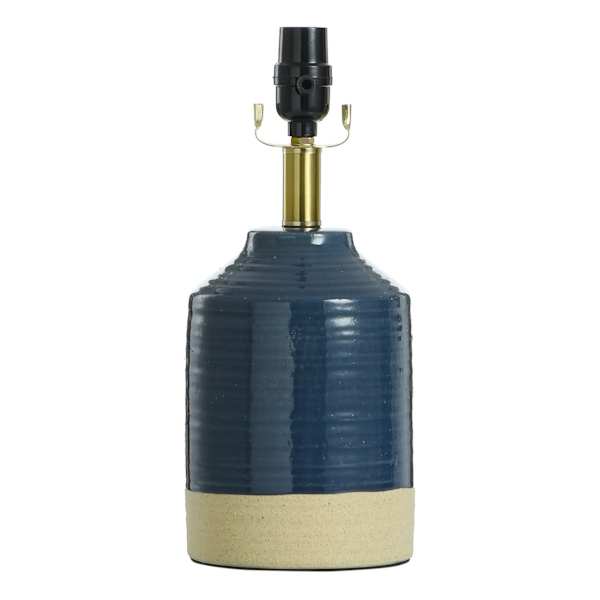 Honeybloom 2-Tone Blue & Cream Accent Lamp, 13"