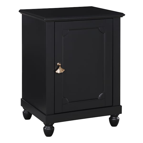 Providence Asbury 1-Door Cabinet, Black