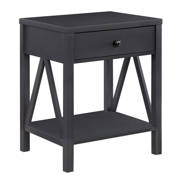 Honeybloom Ayres 1-Drawer Accent Table, Grey