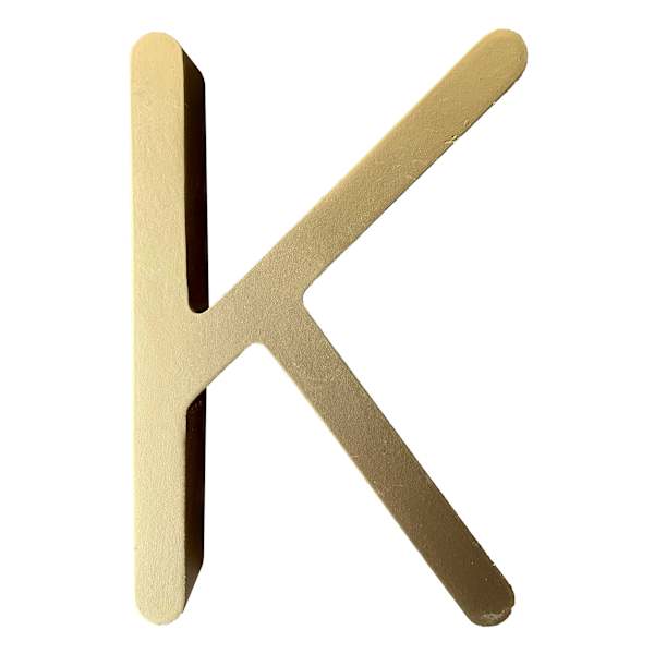 4" Gold Monogram Letter, K