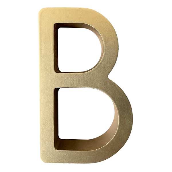 4" Gold Monogram Letter, B