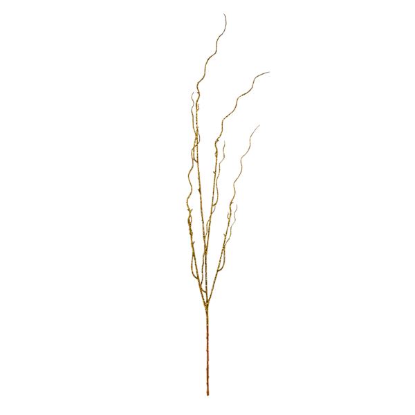 Gold Glittered Twig Branch, 42"