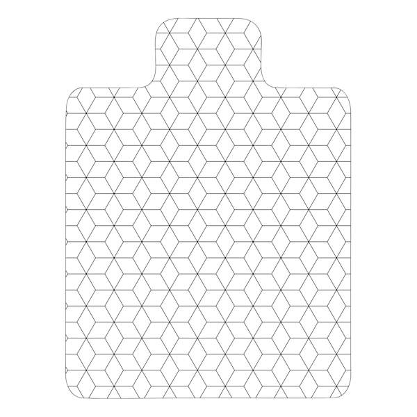 Grey & White Chair Mat, 30x48