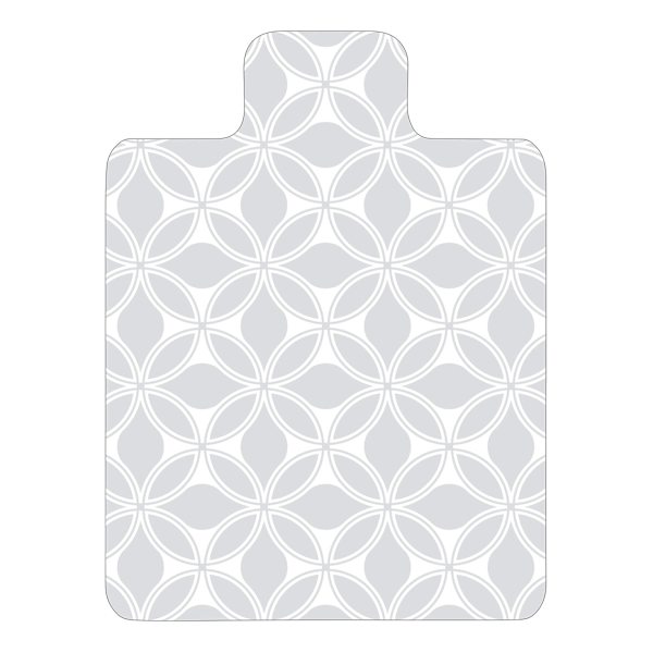 Dark Grey & White Geo Chair Mat, 30x48