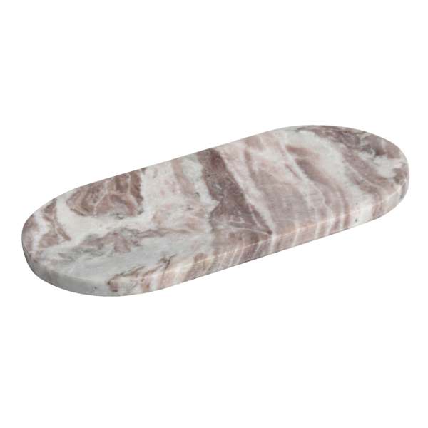 Brown Marble Trinket Tray, 12"