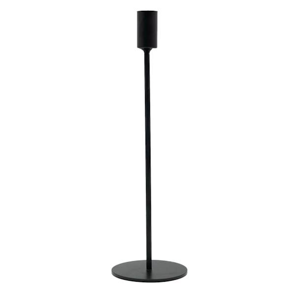 Found & Fable Black Metal Candle Holder, 11"