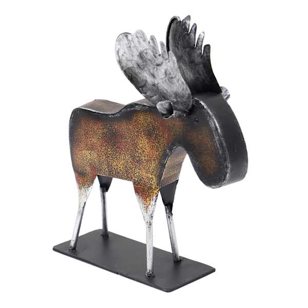 Ty Pennington Metal Moose Figurine, 9x10