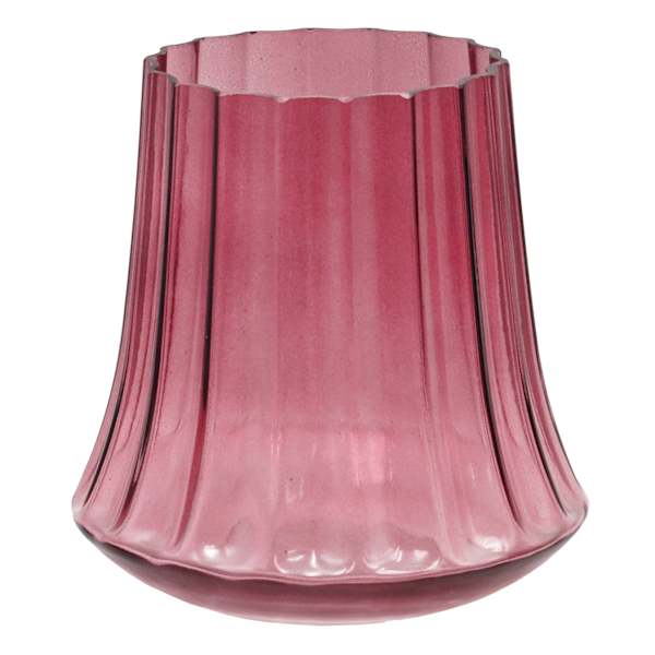 Laila Ali Purple Glass Candle Holder, 7"