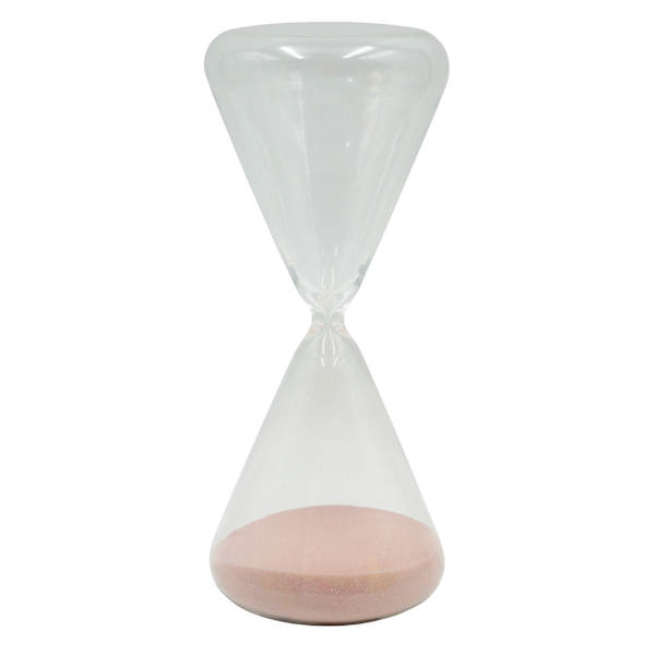 Pink Sand Hourglass, 8.9"