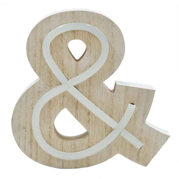 Wood Led Monogram Ampersand