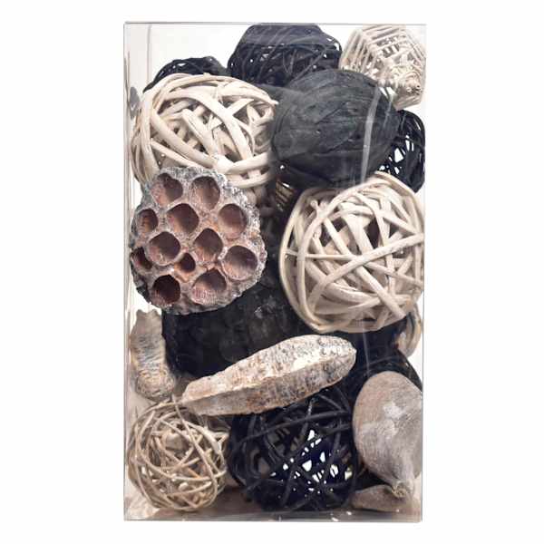 Found & Fable Black & Natural Dried Filler