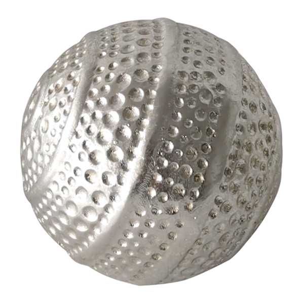 Found & Fable Silver Decorative Orb, 3"