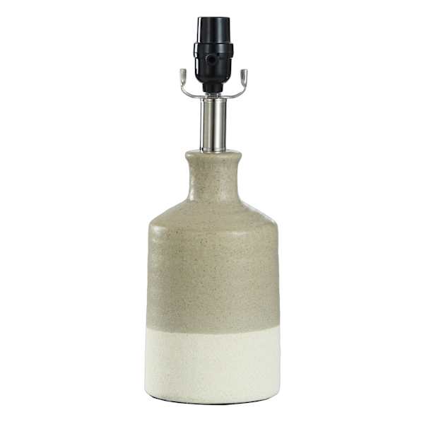 Honeybloom 2-Tone Tan & Cream Accent Lamp, 14"