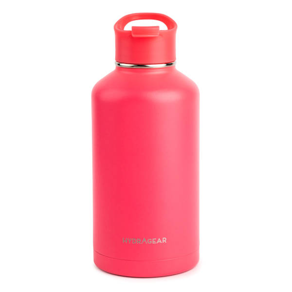 Hydragear Lychee Powder-Coated Timber Bottle, 64oz