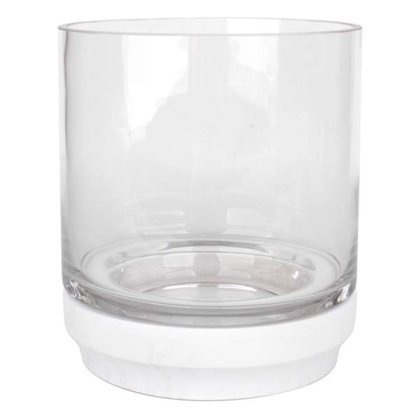 Ty Pennington Glass Candle Holder on Base, 6.7"