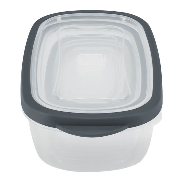 20-Piece Rectangle Plastic Food Storage Set with Vent Lid