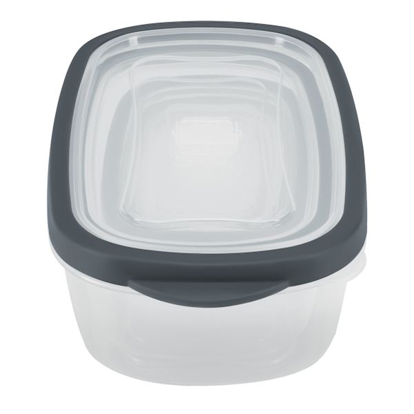 10-Piece Rectangle Plastic Food Storage Set with Vent Lid