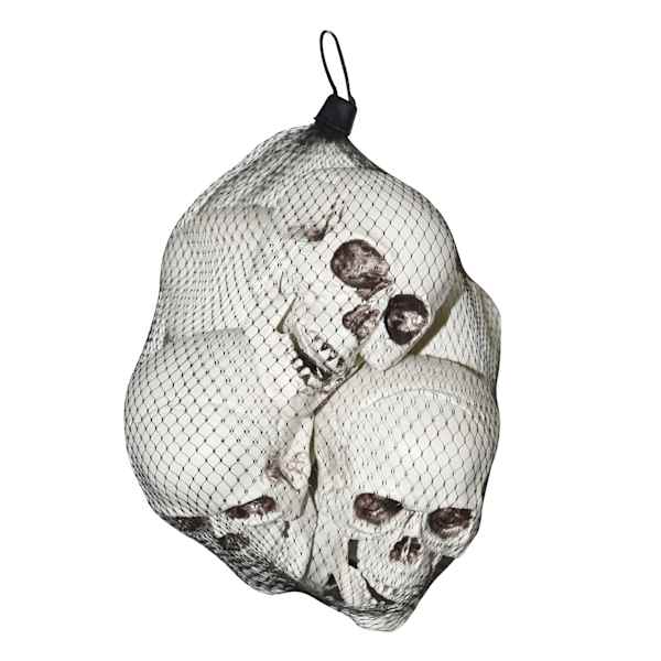 6-Pack Halloween Skull Scatters, 4"